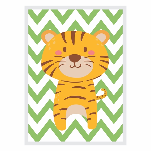 Quad 27X37 Tiger Color