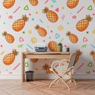 Abacaxi Branco - Papel De Parede - 200