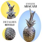 Abacaxi Decorativo De Ceramica Prateado - Enfeite