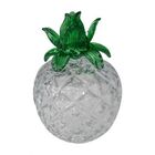 Abacaxi Decorativo De Vidro Transparente 12cm X 16cm