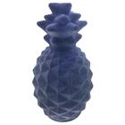 Abacaxi Dynasty Decorativo Em Vidro C/luz Interna Cor Azul