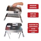 Abafador Inox Para Churrasqueira - Grelha - Churrasco A Bafo