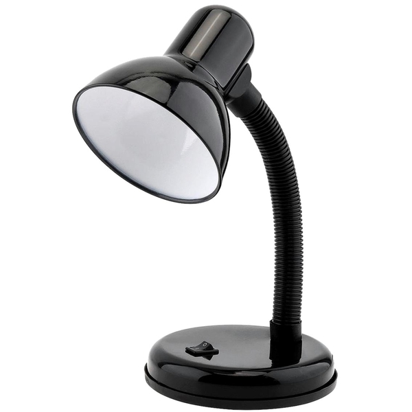 Abajour Led3w 6500k Estudante Led Preto C/braço Movel Bivolt