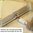 Abajur  Cristal Touch Usb Recarregável  Diversos Tons Ilumina
