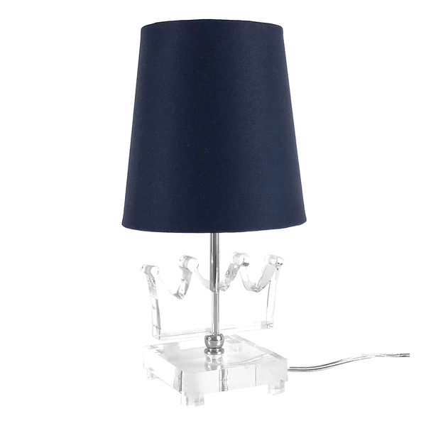 Abajur Acrílico Coroa Bebê Infantil