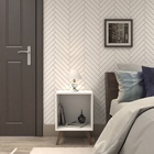 Abajur Azul Tecido Espaço Luz