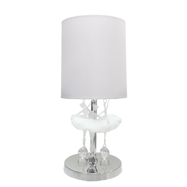 Abajur Bailarinas Cristal Legítimo Cadore Menina Várias Cores