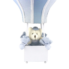 Abajur Balãozinho Cintura Urso Azul Bebê Infantil