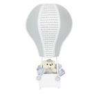 Abajur Balãozinho Cintura Urso Ondinha Cinza Bebê Infantil