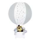 Abajur Balãozinho Macaco Árvore Geométrica Cinza Bebê Infantil