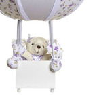Abajur Balãozinho Ursa Lilás Bebê Infantil