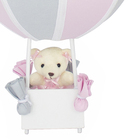 Abajur Balãozinho Ursa Rosa Com Cinza Bebê Infantil