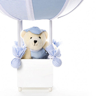 Abajur Balãozinho Urso Azul Bebê Infantil