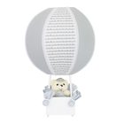 Abajur Balãozinho Urso Ondinha Cinza Bebê Infantil