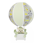 Abajur Balãozinho Urso Safári Verde Bebê Infantil