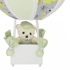 Abajur Balãozinho Urso Safári Verde Bebê Infantil