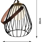 Abajur Bella Lamp Ø18cm X 22cm Ml001b