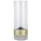 Abajur Bella Moa Em Metal E Concreto Dourado Ø12cm X 31 5cm C