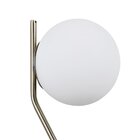 Abajur Bella Viva Dourado E Branco 17x49cm E27 Bolinha 5w Sq0