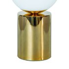 Abajur Bivolt Oy Lumiere Dourado/branco