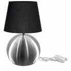 Abajur Bola  Cromado Cupula Preta 3031