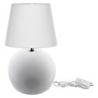 Abajur Bola Branco Cupula Branca 3021