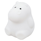 Abajur Branco Hipopótamo LED Luz RGB Silicone Pet Light MCM Gold