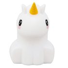 Abajur Branco LED Unicórnio Luz RGB Silicone Pet Light MCM Gold