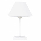 Abajur Branco Madeira BM Lamps