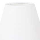 Abajur Branco Tecido Bolinha Espaço Luz