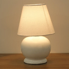 Abajur Branco Tecido Bolinha Espaço Luz