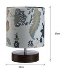 Abajur Bueno Floral Azul