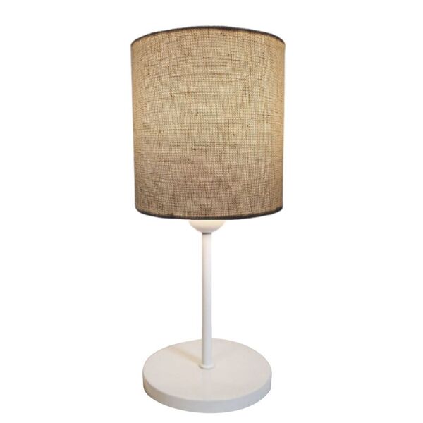 Abajur Cabeceira Para Quarto Cilíndrico Vivare Md-2010 Cúpula