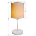 Abajur Cabeceira Para Quarto Cilíndrico Vivare Md-2010 Cúpula