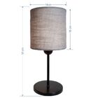 Abajur Cabeceira Para Quarto Cilíndrico Vivare Md-2010 Cúpula