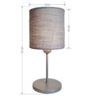 Abajur Cabeceira Para Quarto Cilíndrico Vivare Md-2010 Cúpula