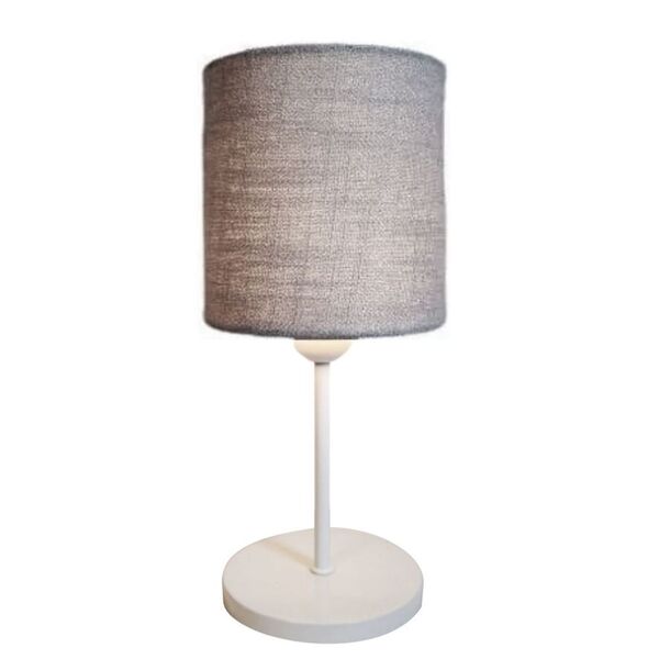 Abajur Cabeceira Para Quarto Cilíndrico Vivare Md-2010 Cúpula