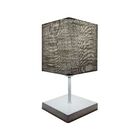 Abajur Cabeceira Para Quarto Quadrado Vivare Md-2008 Cúpula E