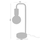 Abajur Carpi, Metal Preto, 38x12x16