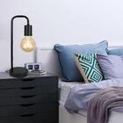 Abajur Carpi, Metal Preto, 38x12x16