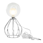 Abajur Cebola Cromado Bolinha Harmony Maravilhoso