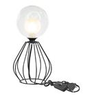 Abajur Cebola Preto Bolinha Harmony Maravilhoso