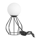 Abajur Cebola Preto Bolinha Orby Maravilhoso