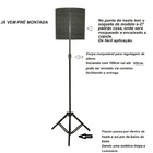 Abajur Chão Luminária Piso Com Regulagem Altura 165 Cm Tpbr