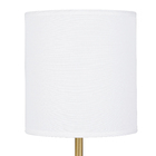 Abajur Cimento e Dourado Cimento e Metal Bronce Inspire