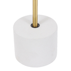 Abajur Cimento e Dourado Cimento e Metal Bronce Inspire