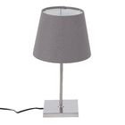 Abajur Cinza Metal Round Espaço Luz