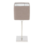 Abajur Cinza Metal Square Espaço Luz