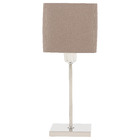 Abajur Cinza Metal Square Espaço Luz