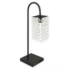 Abajur Clearcrillic Cristal Acrílico Quadrado Preto